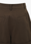 [Exclusive]클래식 턴업 쇼츠 팬츠_BROWN_24