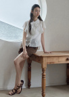 [Exclusive]클래식 턴업 쇼츠 팬츠_BROWN_11