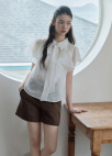 [Exclusive]클래식 턴업 쇼츠 팬츠_BROWN_7