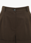 [Exclusive]클래식 턴업 쇼츠 팬츠_BROWN_21