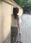 와이드 턱 데님 팬츠_GREY_14