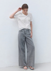 와이드 턱 데님 팬츠_GREY_6