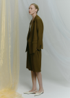 턱 디테일 버뮤다 쇼츠_KHAKI BROWN_7