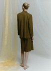 턱 디테일 버뮤다 쇼츠_KHAKI BROWN_8