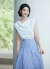 언발란스 스트라이프 스커트_BLUE_7
