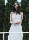 [Exclusive]셔링 텍스처 슬리브리스 원피스_WHITE_8