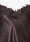 [시즌오프]사틴 레이스 슬리브리스 탑_DARK BROWN_15