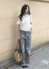 도트 프릴 블라우스_IVORY_14