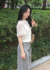 도트 프릴 블라우스_IVORY_18