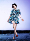 레이스 포인트 핀턱 블라우스_TURQUISE BLUE_9
