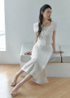[Exclusive]텍스처 슬림 H라인 스커트_WHITE_7
