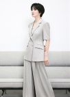 핀턱 와이드 롱 팬츠_LIGHT GREY_6