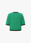 하프 슬리브 크롭 가디건_GREEN_8