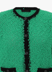 하프 슬리브 크롭 가디건_GREEN_9