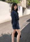[시즌오프][EXCLUSIVE] 트위스트 린넨 셔츠 셋업_NAVY_5