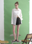 [시즌오프][EXCLUSIVE] 벨티드 핀턱 쇼츠_DARK GREY_8