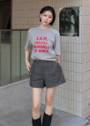 [시즌오프][EXCLUSIVE] 벨티드 핀턱 쇼츠_DARK GREY_6