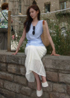 [Exclusive]레이스 텍스처 시어 스커트_CREAM_12