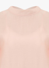 [반팔버전]롤 카라 리본 블라우스_LIGHT PINK_13