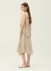 [시즌오프]트위스트 슬리브리스 블라우스_LIGHT BEIGE_12