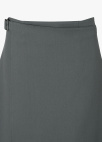 [Exclusive]세미 A라인 랩 스커트_DARK GREY_13