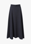 A라인 롱 스커트_DARK NAVY_5