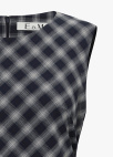 체크 언밸런스 롱 원피스_NAVY_18
