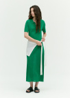 [시즌오프]스카시 패턴 니트 롱 원피스_GREEN_9