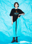 내추럴 워싱 크리즈 스커트_AQUA DULL_6