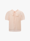 [Exclusive]하프 슬리브 시어 블라우스_LIGHT PINK_30