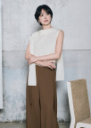 사이드 슬릿 밴딩 팬츠_COCOA_5