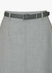 벨트 포인트 H라인 스커트_GREY_10