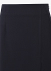 클래식 슬릿 미디 스커트_DARK NAVY_9