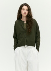 [시즌오프]베이직 라운드넥 가디건_DARK KHAKI_4
