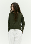 [시즌오프]베이직 라운드넥 가디건_DARK KHAKI_5