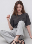 투웨이 하프 볼륨 슬리브 스웻 셔츠_DARK GREY_6