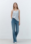 부츠컷 데님 팬츠_BLUE_8