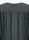 [Exclusive]꼬임 드레이프 포인트 블라우스_DARK GREY_8