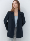 [7/28 순차배송]오버핏 싱글 테일러드 자켓_DARK NAVY_6