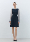 모크넥 시어 레이어드 원피스_DARK NAVY_7